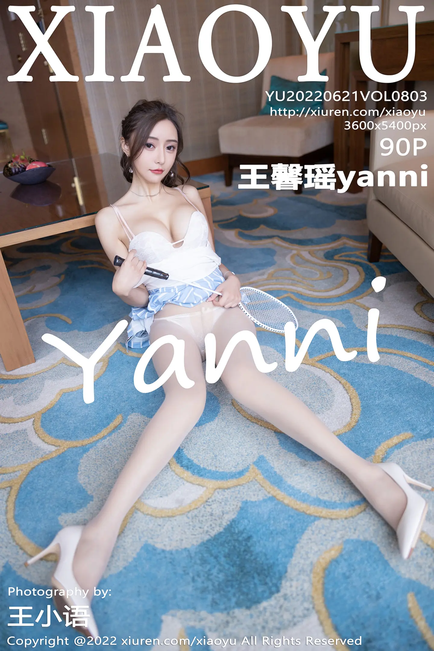 [XiaoYu画语界]Vol.803_女神王馨瑶yanni白上衣配短裙半脱露蕾丝内衣超薄肉丝诱惑写真90P-秀人网 - XiuRen.Xyz
